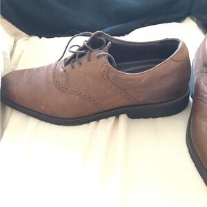 Neil M Brown Oxford  Boston Worn Saddle Dress Shoes Sleek Formal Design NWT